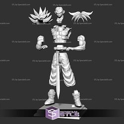 Future Trunks Stand with Sword 3D Printer Files