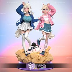 Fuwamoco Hololive Vtuber 3D Printer Files