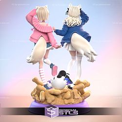 Fuwamoco Hololive Vtuber 3D Printer Files