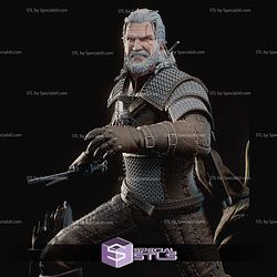 Geralt Angry Battle 3D Printer Files