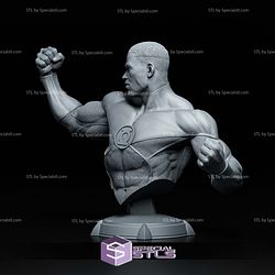 Green Lantern John Stewart Bust 3D Printer Files