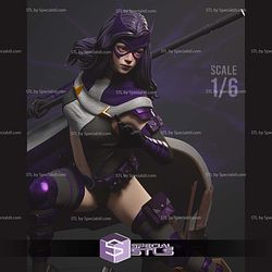 Huntress Action Pose 1-6 3D Printer Files