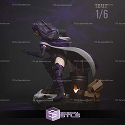 Huntress Action Pose 1-6 3D Printer Files