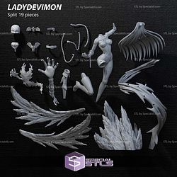 LadyDevimon in Action 3D Printer Files