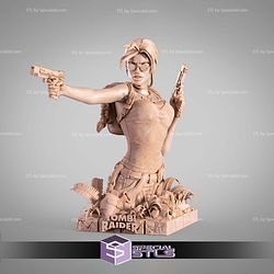 Lara Croft Bust 1-4 3D Printer Files