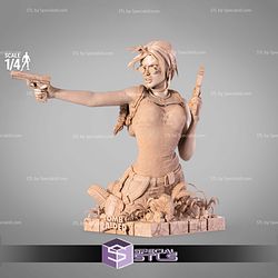 Lara Croft Bust 1-4 3D Printer Files
