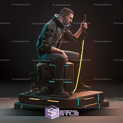Male V Cyberpunk 2077 3D Printer Files