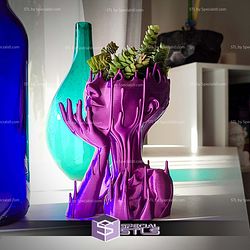 Melted girl Vase 3D Printer Files