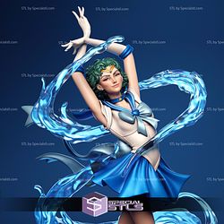 Mercury Elegance in Blue and White 3D Printer Files