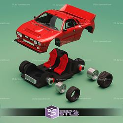 Model Kit Car STL Files 037 Rally Car