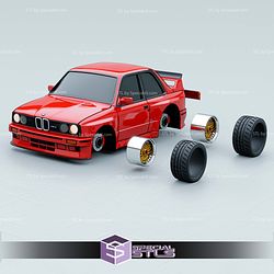 Model Kit Car STL Files BMW M3 E30 Original