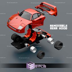 Model Kit Car STL Files F40 Lamborghini