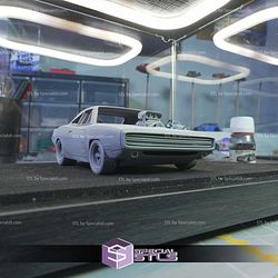 Model Kit Car STL Files Dodge Charger RT