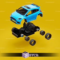 Model Kit Car STL Files Ford Focus RS MK3