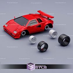 Model Kit Car STL Files Lamborghini Countach