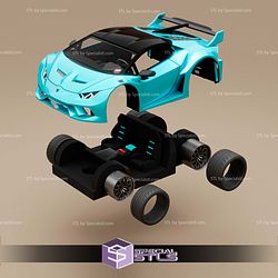 Model Kit Car STL Files Huracan Tuned