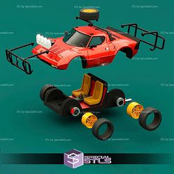 Model Kit Car STL Files Lancia Stratos and Safari Pack