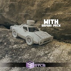 Model Kit Car STL Files Lancia Stratos and Safari Pack