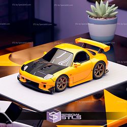 Model Kit Car STL Files Mazda RX7 FD3S Keisuke