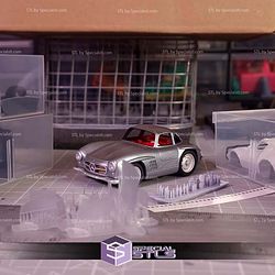 Model Kit Car STL Files Mercedes 300SL