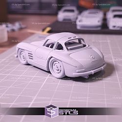 Model Kit Car STL Files Mercedes 300SL