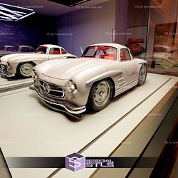 Model Kit Car STL Files Mercedes 300SL