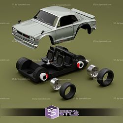 Model Kit Car STL Files Nissan Skyline 2000 GTR