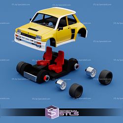 Model Kit Car STL Files R5 Turbo II