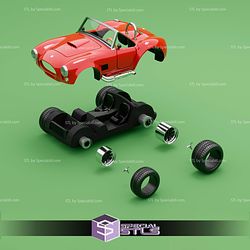 Model Kit Car STL Files Shelby Cobra 427