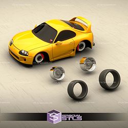 Model Kit Car STL Files Toyota Supra MK4