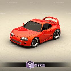 Model Kit Car STL Files Toyota Supra MK4