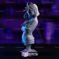 Momo Ayase Fold Arm Bust 3D Printer Files