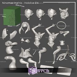 Ninomae Inanis Sitting Pose 3D Printer Files