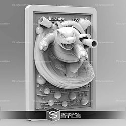 Pokemon 3D Card Collection Blastoise STL