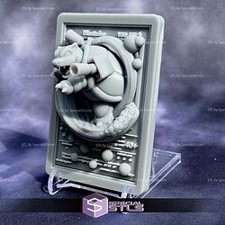 Pokemon 3D Card Collection Blastoise STL