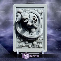 Pokemon 3D Card Collection Blastoise STL