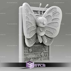 Pokemon 3D Card Collection Butterfree STL