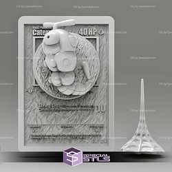 Pokemon 3D Card Collection Caterpie STL