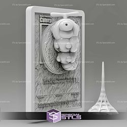 Pokemon 3D Card Collection Caterpie STL