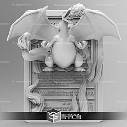 Pokemon 3D Card Collection Charizard STL