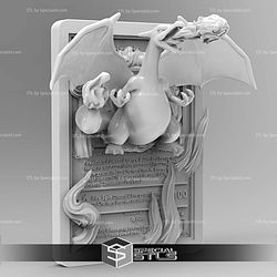 Pokemon 3D Card Collection Charizard STL