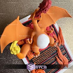 Pokemon 3D Card Collection Charizard STL