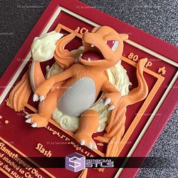 Pokemon 3D Card Collection Charmeleon STL