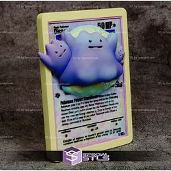 Pokemon 3D Card Collection Ditto STL