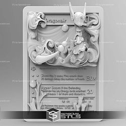 Pokemon 3D Card Collection Dragonair STL