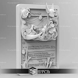 Pokemon 3D Card Collection Dragonair STL