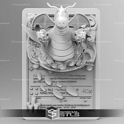 Pokemon 3D Card Collection Dragonite STL