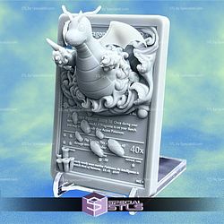 Pokemon 3D Card Collection Dragonite STL