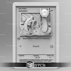 Pokemon 3D Card Collection Dratini STL