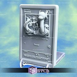 Pokemon 3D Card Collection Dratini STL